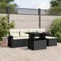 Set de sofás de jardín 6 piezas y cojines ratán sintético negro by vidaXL, Garden sets - Ref: Foro24-3267866, Price: 392,81 €...