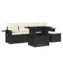 Set de sofás de jardín 6 piezas y cojines ratán sintético negro by vidaXL, Garden sets - Ref: Foro24-3267866, Price: 392,81 €...