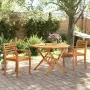 Mesa de jardín plegable madera maciza de acacia Ø110x75 cm by vidaXL, Garden tables - Ref: Foro24-4004911, Price: 151,52 €, D...