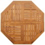 Mesa de jardín plegable madera maciza de acacia Ø110x75 cm