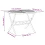 Mesa de jardín plegable madera maciza de acacia Ø110x75 cm by vidaXL, Garden tables - Ref: Foro24-4004911, Price: 151,52 €, D...