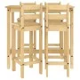 5-teiliges Massivholz-Bar-Set aus Kiefernholz von vidaXL, Möbelsets für Küchen und Esszimmer - Ref: Foro24-3217072, Preis: 30...