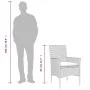 Set comedor jardín 5 pzas cojines ratán sintético vidrio beige by vidaXL, Garden sets - Ref: Foro24-3278569, Price: 417,44 €,...