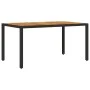 Set de comedor jardín 7 pzas con cojines ratán PE acacia negro von vidaXL, Gartensets - Ref: Foro24-3278672, Preis: 531,03 €,...