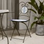 Sillas de bistró plegables 2 uds cerámica azul y blanco by vidaXL, Garden chairs - Ref: Foro24-4003404, Price: 140,95 €, Disc...