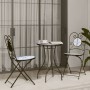 Sillas de bistró plegables 2 uds cerámica azul y blanco by vidaXL, Garden chairs - Ref: Foro24-4003404, Price: 140,95 €, Disc...