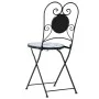 Sillas de bistró plegables 2 uds cerámica azul y blanco von vidaXL, Gartenstühle - Ref: Foro24-4003404, Preis: 140,95 €, Raba...