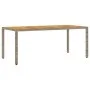Garten-Essgruppe, 7-teilig, mit Kissen, aus grauem PE-Rattan und Akazienholz. von vidaXL, Gartensets - Ref: Foro24-3278679, P...