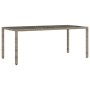 Garten-Essgruppe, 9-teilig, mit synthetischem Rattan und grauem Glas-Kissen. von vidaXL, Gartensets - Ref: Foro24-3278560, Pr...