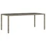 Garten-Essgruppe, 9-teilig, mit synthetischem Rattan und grauem Glas-Kissen. von vidaXL, Gartensets - Ref: Foro24-3278560, Pr...