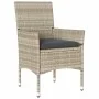 Set comedor jardín 5 pzas y cojines ratán PE vidrio gris claro by vidaXL, Garden sets - Ref: Foro24-3278574, Price: 346,76 €,...