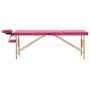Klappbare Massageliege 3 Zonen rosa Holz von vidaXL, Massageliegen - Ref: Foro24-110188, Preis: 173,13 €, Rabatt: %