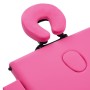 Folding massage table 3 zones pink wood by vidaXL, massage tables - Ref: Foro24-110188, Price: 194,39 €, Discount: %