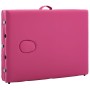 Folding massage table 3 zones pink wood by vidaXL, massage tables - Ref: Foro24-110188, Price: 194,39 €, Discount: %