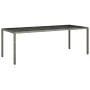 Set comedor jardín 9 pzas y cojines ratán sintético vidrio gris by vidaXL, Garden sets - Ref: Foro24-3278735, Price: 774,38 €...