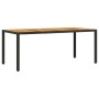 Set de comedor jardín 9 pzas con cojines ratán PE acacia negro by vidaXL, Garden sets - Ref: Foro24-3278632, Price: 673,66 €,...