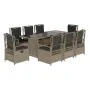 Set comedor de jardín 9 pzas cojines ratán sintético gris claro by vidaXL, Garden sets - Ref: Foro24-3262941, Price: 966,67 €...