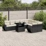Set de sofás de jardín 10 pzas cojines ratán sintético negro by vidaXL, Garden sets - Ref: Foro24-3268756, Price: 708,36 €, D...