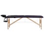 Folding massage table 2 zones black wood by vidaXL, massage tables - Ref: Foro24-110207, Price: 171,82 €, Discount: %