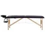 Folding massage table 2 zones black wood by vidaXL, massage tables - Ref: Foro24-110207, Price: 168,92 €, Discount: %