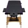 Folding massage table 2 zones black wood by vidaXL, massage tables - Ref: Foro24-110207, Price: 171,82 €, Discount: %