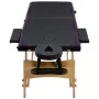 Folding massage table 2 zones black wood by vidaXL, massage tables - Ref: Foro24-110207, Price: 168,92 €, Discount: %