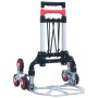 Silberner Aluminium-Klapptransportwagen 70 kg von vidaXL, Treppen auf Rädern - Ref: Foro24-146445, Preis: 106,41 €, Rabatt: %