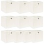 Aufbewahrungsboxen 10 Stück weißer Stoff 32x32x32 cm von vidaXL, Aufbewahrungskörbe - Ref: Foro24-288351, Preis: 52,10 €, Rab...