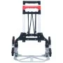 Silver aluminum folding transport cart 70 kg by vidaXL, Stairs on wheels - Ref: Foro24-146445, Price: 106,41 €, Discount: %