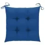 Garden chairs 4 pcs solid teak wood with blue cushions by vidaXL, Garden chairs - Ref: Foro24-3073029, Price: 607,01 €, Disco...