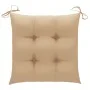Garden chairs 4 pcs solid teak wood with beige cushions by vidaXL, Garden chairs - Ref: Foro24-3073022, Price: 596,81 €, Disc...