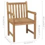 Garden chairs 4 pcs solid teak wood with beige cushions by vidaXL, Garden chairs - Ref: Foro24-3073022, Price: 596,81 €, Disc...