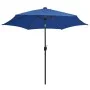 Umbrella with LED lights and azure blue aluminum pole 300 cm by vidaXL, Umbrellas - Ref: Foro24-47367, Price: 106,65 €, Disco...