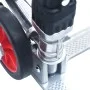 Carrito de transporte plegable de aluminio plateado 70 kg de vidaXL, Escaleras sobre ruedas - Ref: Foro24-146445, Precio: 103...