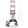 Carrito de transporte plegable de aluminio plateado 70 kg de vidaXL, Escaleras sobre ruedas - Ref: Foro24-146445, Precio: 103...