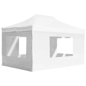 Carpa plegable profesional con paredes aluminio blanca 4,5x3 m de vidaXL, Carpas y cenadores - Ref: Foro24-45500, Precio: 262...