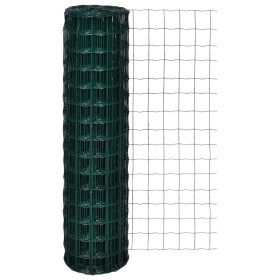 Euro-Zaunset aus grünem Stahl, 10x1,5 m. von vidaXL, Zaunpaneele - Ref: Foro24-140575, Preis: 50,17 €, Rabatt: %