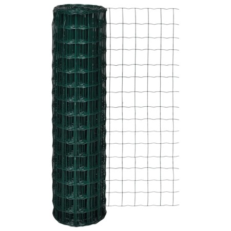 Set de euro valla acero verde 10x1,5 m de vidaXL, Paneles de vallas - Ref: Foro24-140575, Precio: 46,03 €, Descuento: %