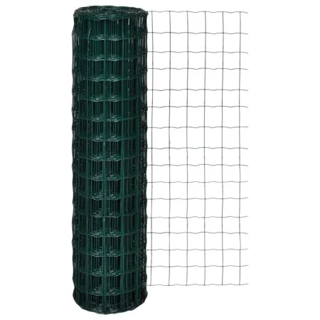 Set de euro valla acero verde 10x1,5 m de vidaXL, Paneles de vallas - Ref: Foro24-140575, Precio: 49,37 €, Descuento: %