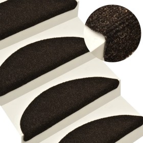Selbstklebende Treppenmatte, 10 Stück, 56x17x3cm, braun. von vidaXL, Treppenmatten - Ref: Foro24-149687, Preis: 25,59 €, Raba...