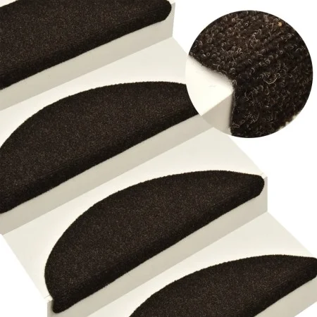Alfombrilla autoadhesiva de escalera 10 uds 56x17x3cm marrón by vidaXL, Stair mats - Ref: Foro24-149687, Price: 25,18 €, Disc...