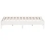 Estructura de cama de madera maciza de pino blanco 200x200 cm de vidaXL, Camas y somieres - Ref: Foro24-842683, Precio: 126,1...