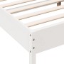 Massives Bettgestell aus weißem Kiefernholz, 200 x 200 cm von vidaXL, Betten und Lattenroste - Ref: Foro24-842683, Preis: 127...