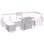 Set de sofás de jardín 8 pzas y cojines ratán sintético gris by vidaXL, Garden sets - Ref: Foro24-3276259, Price: 524,69 €, D...