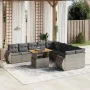 Set de sofás de jardín 11 pzas y cojines ratán sintético gris by vidaXL, Garden sets - Ref: Foro24-3272390, Price: 758,88 €, ...