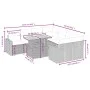 Gartenmöbel-Set 9-teilig mit grauen Polstern aus synthetischem Rattan von vidaXL, Gartensets - Ref: Foro24-3271242, Preis: 57...