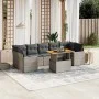Set de sofás de jardín 8 pzas y cojines ratán sintético gris by vidaXL, Garden sets - Ref: Foro24-3271228, Price: 535,59 €, D...