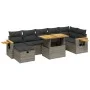 Garden sofa set 8 pieces and gray synthetic rattan cushions by vidaXL, Garden sets - Ref: Foro24-3276154, Price: 524,00 €, Di...