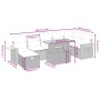 Set de sofás de jardín 8 pzas y cojines ratán sintético gris de vidaXL, Conjuntos de jardín - Ref: Foro24-3276154, Precio: 50...