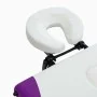 Camilla de masaje plegable 3 zonas aluminio blanco y morado de vidaXL, Mesas de masaje - Ref: Foro24-110241, Precio: 168,37 €...